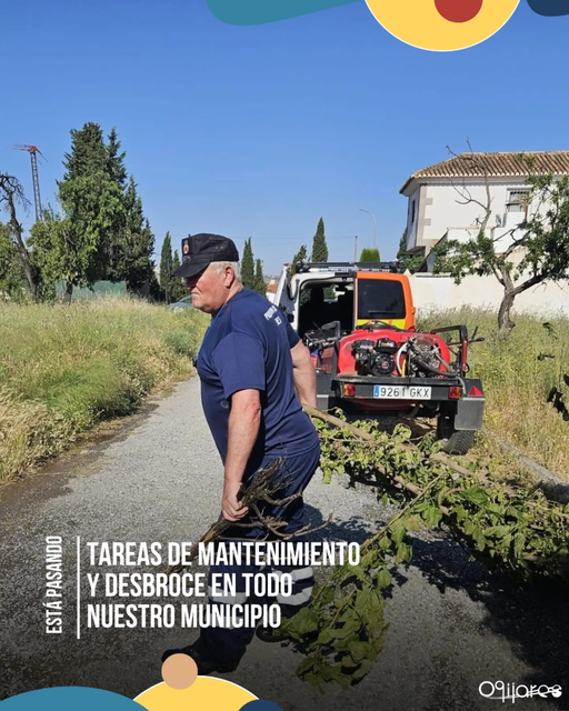 Continúan labores de desbroce y limpieza en Ogíjares