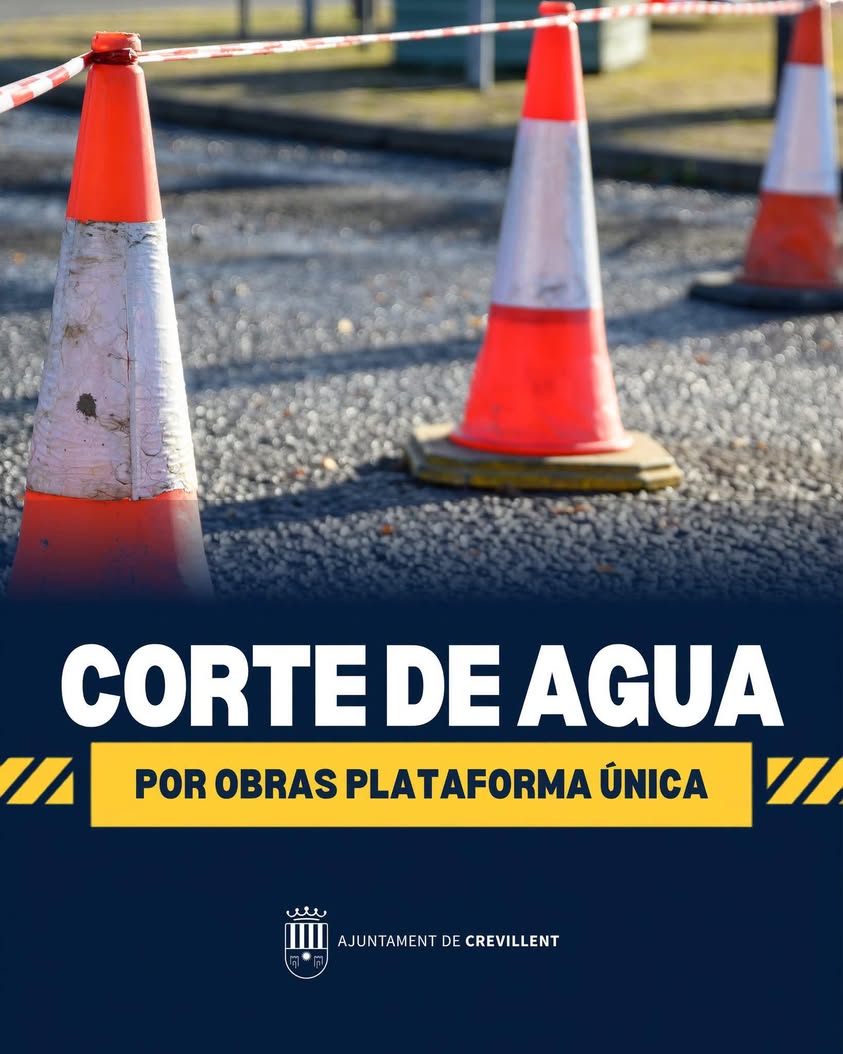 CORTE DE AGUA EN CALLE ALICANTE Y CALLE VALENCIA
