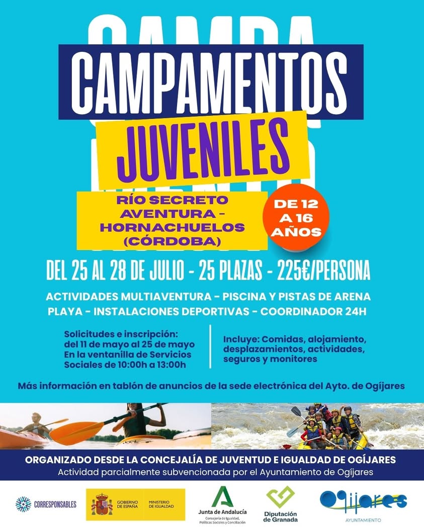 Campamentos de Verano Juveniles en Ogíjares
