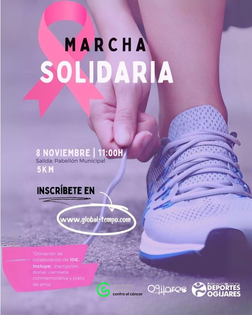 Ogíjares Camina por la Lucha Contra el Cáncer de Mama