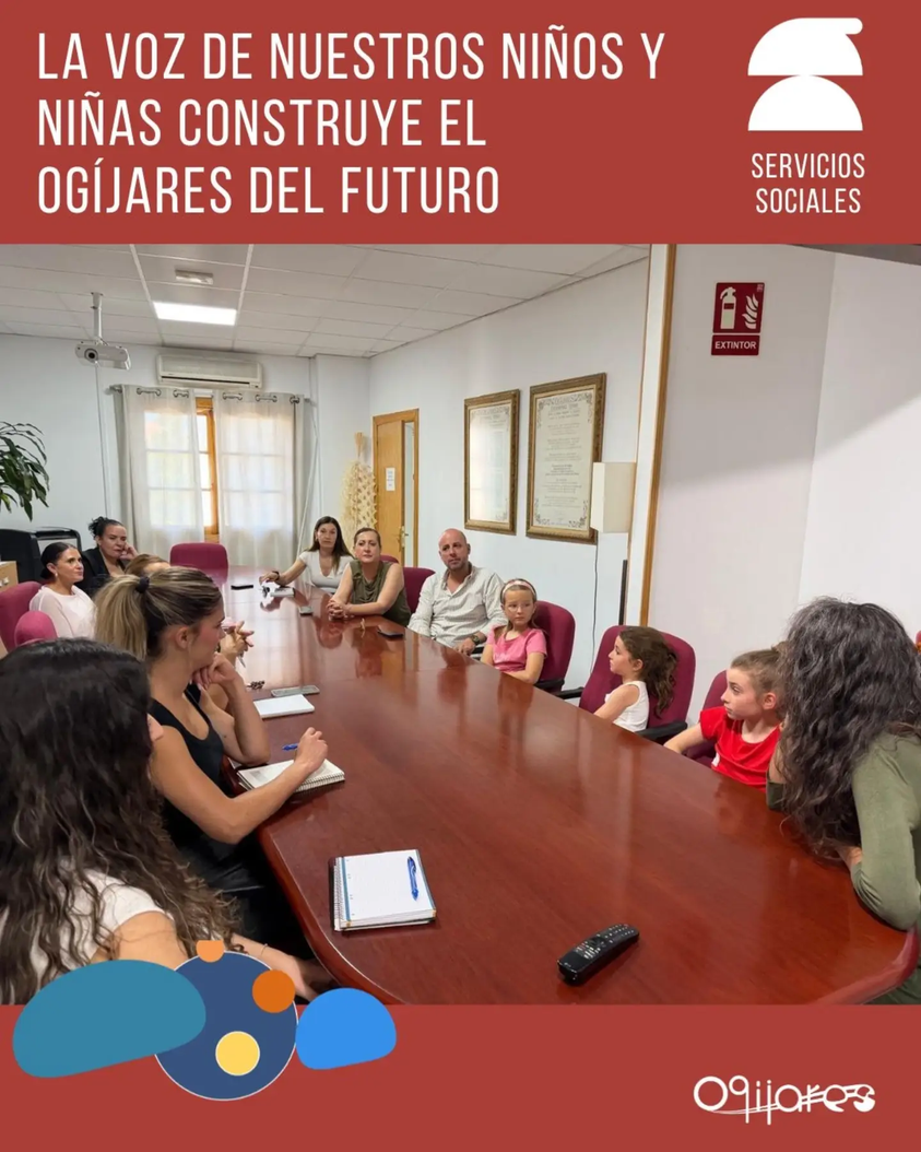 Encuentro del alcalde con niños de Ogíjares