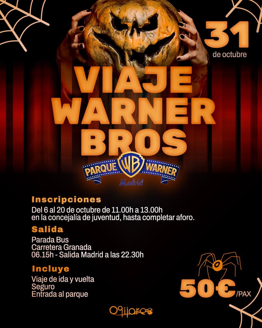Viaje especial de Halloween a Warner Bros. Madrid