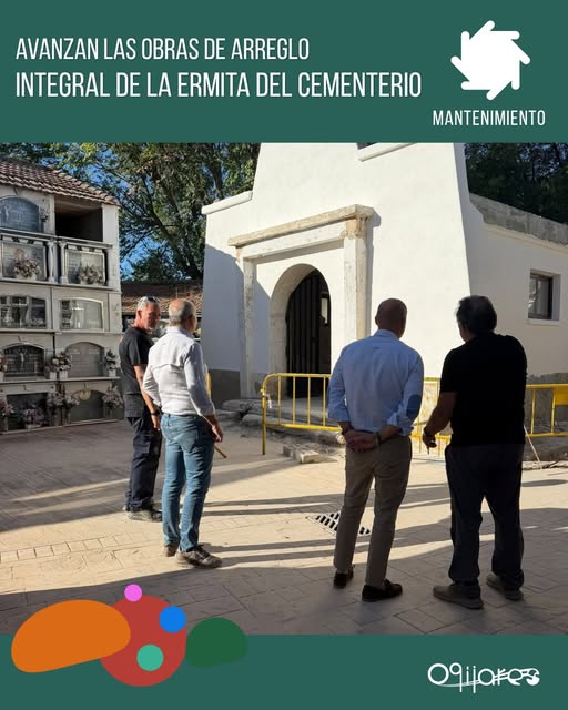 Progreso en la rehabilitación de la ermita del cementerio