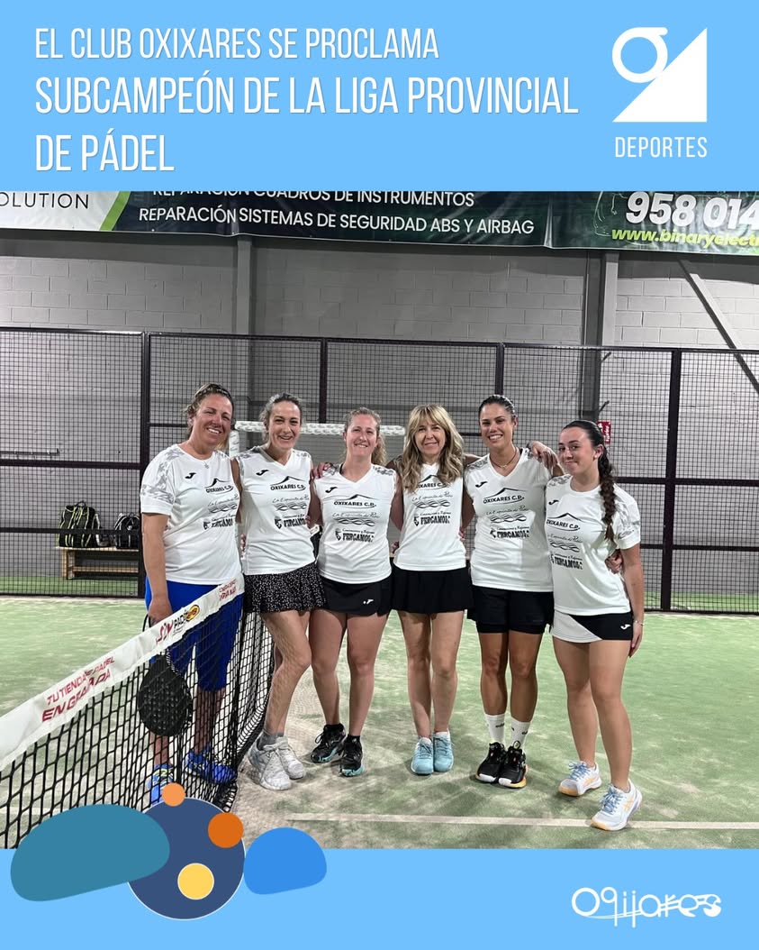 El Club de Pádel Oxixares logra subcampeonato provincial