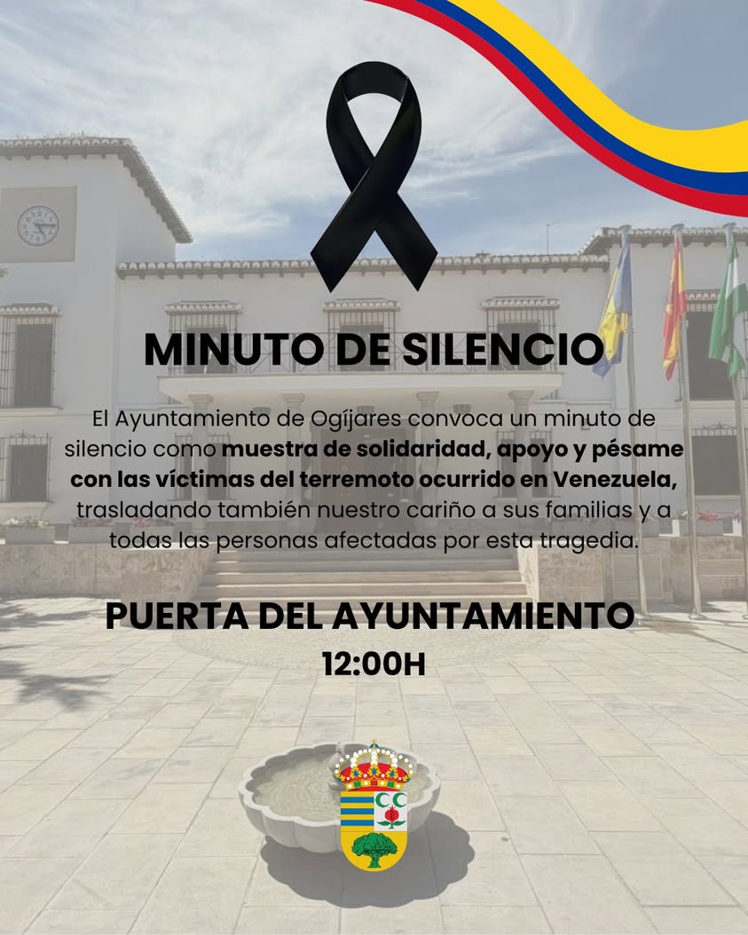 El Ayuntamiento de Ogíjares lamenta el terremoto en Venezuela