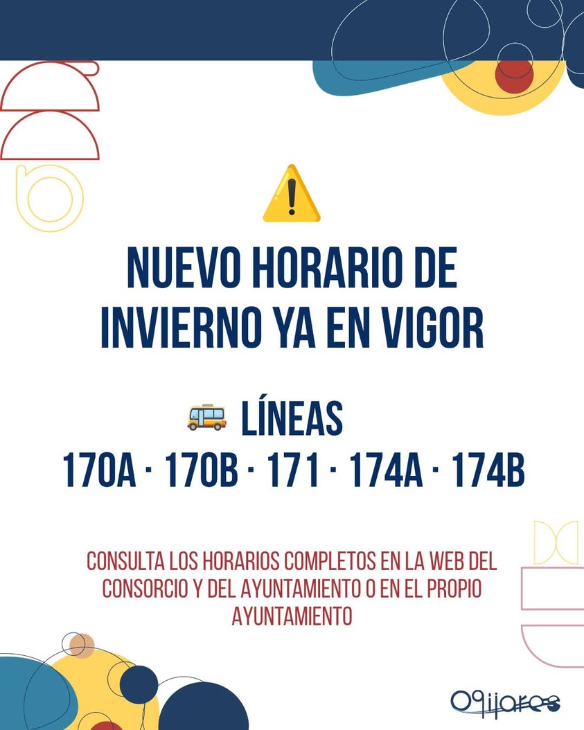 Entró en vigor horario de invierno del transporte