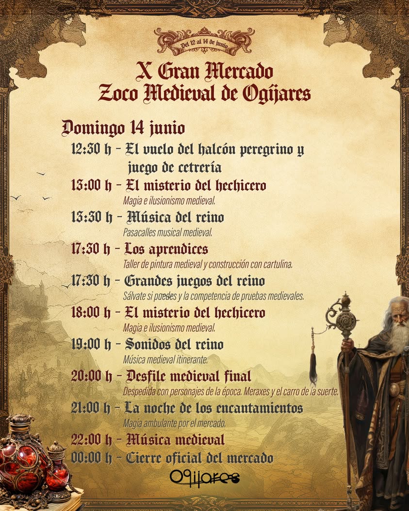 Último día del Gran Mercado Medieval en Ogíjares
