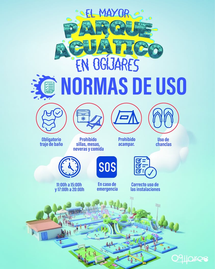 💦☀️ ¡Solo unas horas para disfrutar de la Megafiesta Acuática de Ogíjares! Para que todos podamos pasarlo en grande y d.