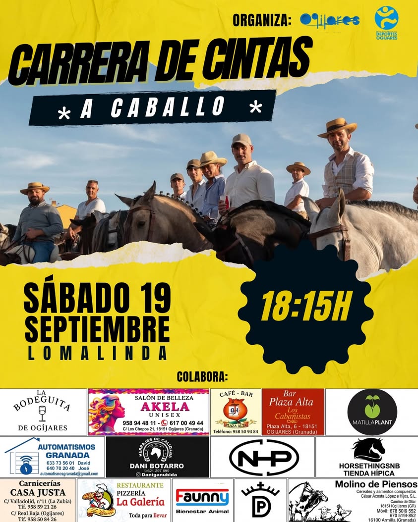 🐎 Este sábado, Loma Linda se prepara para una tarde de tradición y emoción con las Carreras de Cintas a Caballo. Veloci.