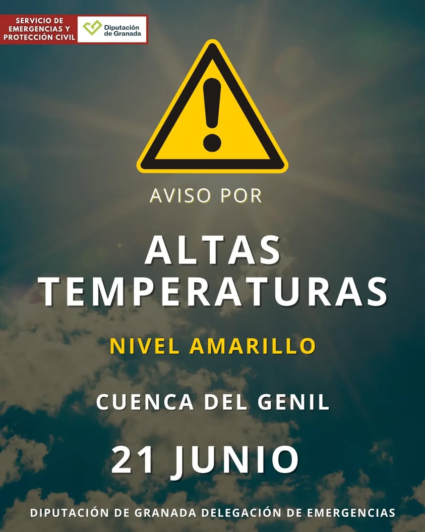 🌡️🟡 AVISO AMARILLO POR ALTAS TEMPERATURAS 📍 La AEMET ha activado el aviso amarillo por temperaturas máximas en la Cue...