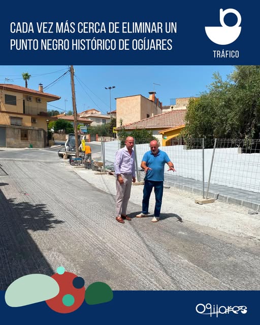 Avance de obras en la curva de Calle Las Cruces