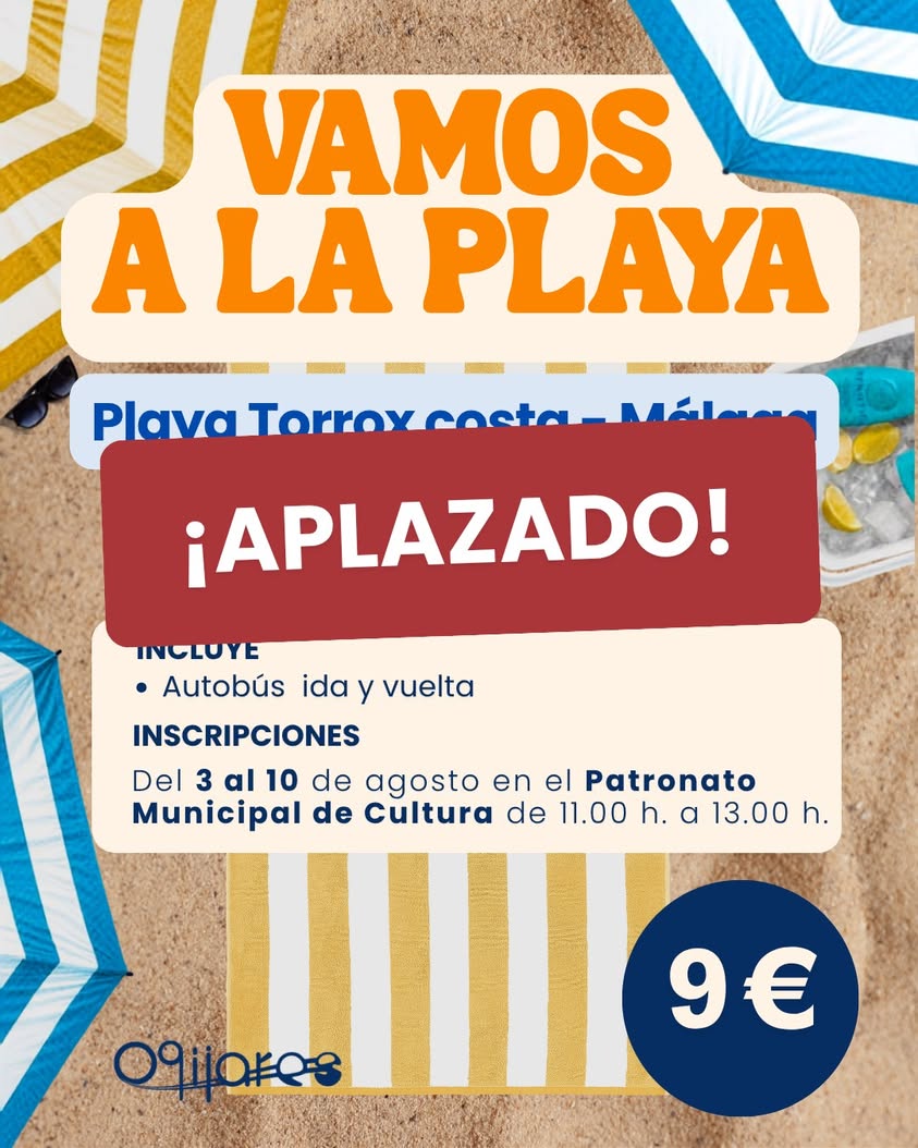 Aplazamiento del viaje a la playa