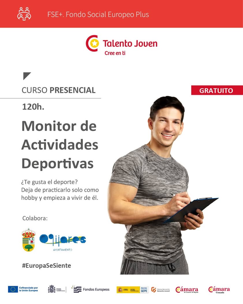 Curso gratuito de monitor de actividades deportivas