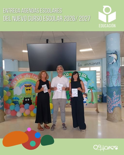 Reparto de agendas escolares para el curso 2026-2027
