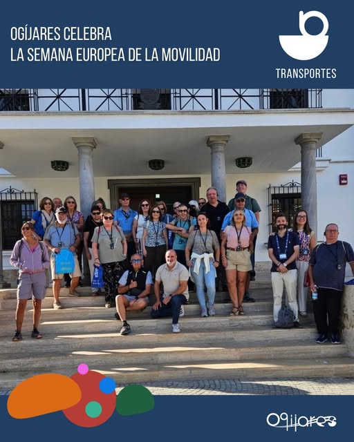 🚌 Ogíjares ha recibido hoy a un grupo de más de 30 personas dentro de las actividades de la Semana Europea de la Movili.