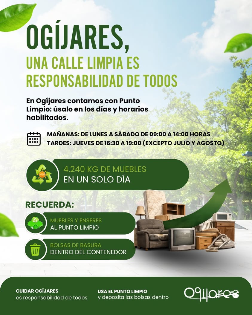 Punto Limpio y servicio de recogida en Ogíjares