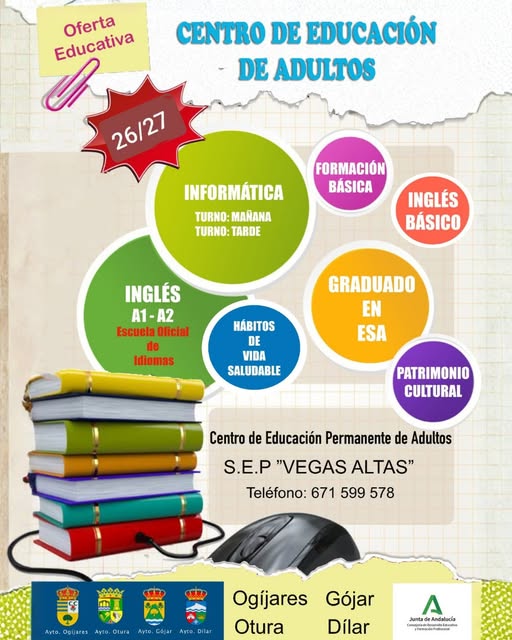 Oferta formativa gratuita en el S.E.P. Vegas Altas