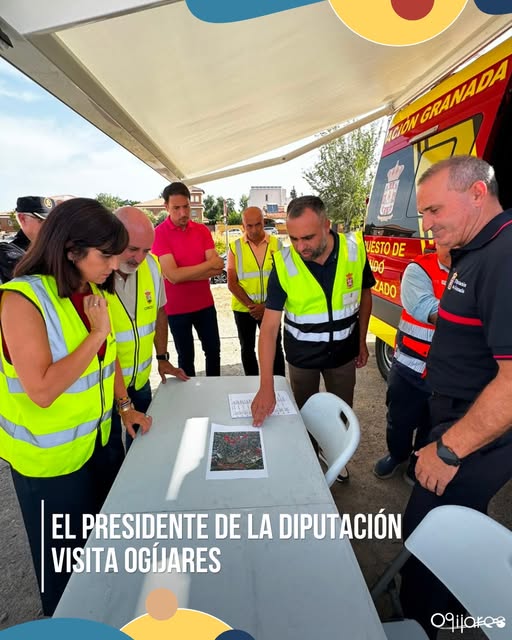 Visita del presidente de la Diputación a Ogíjares